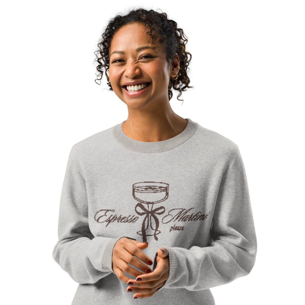 Espresso Martini, Please | Knit crewneck sweater