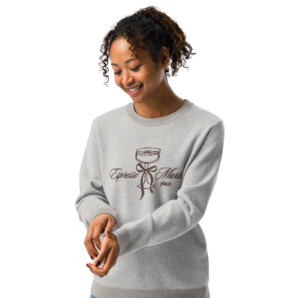 Espresso Martini, Please | Knit crewneck sweater