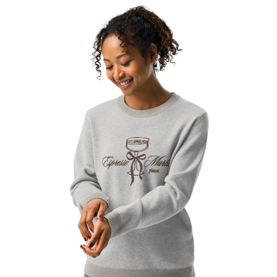 Espresso Martini, Please | Knit crewneck sweater