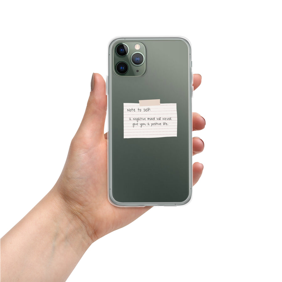 Note To Self: Positivity | Clear Case for iPhone®