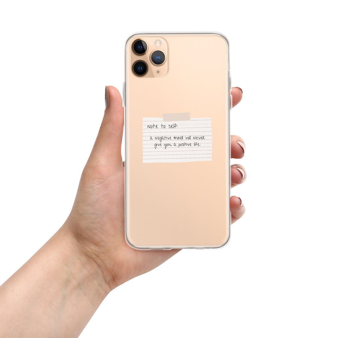 Note To Self: Positivity | Clear Case for iPhone®