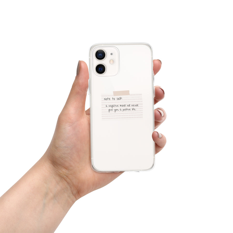 Note To Self: Positivity | Clear Case for iPhone®