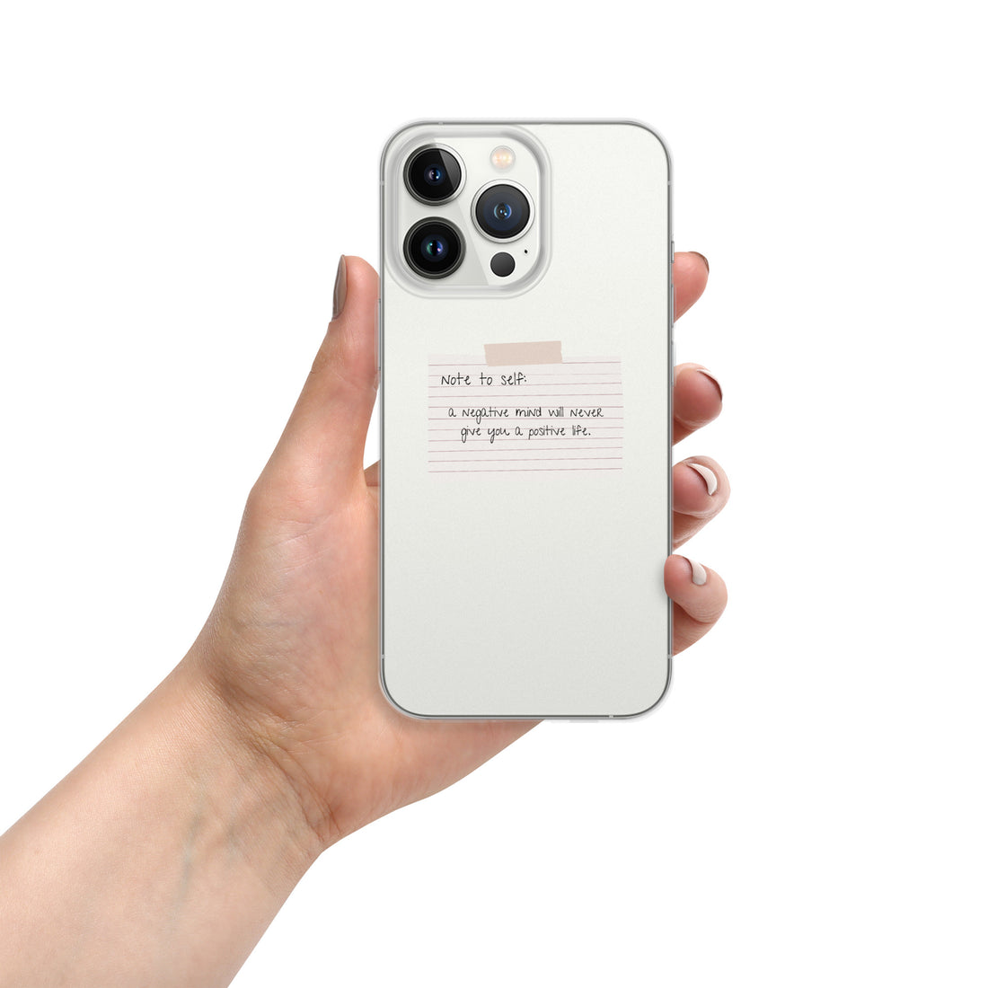 Note To Self: Positivity | Clear Case for iPhone®