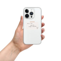 Note To Self: Gratitude | Clear Case for iPhone®