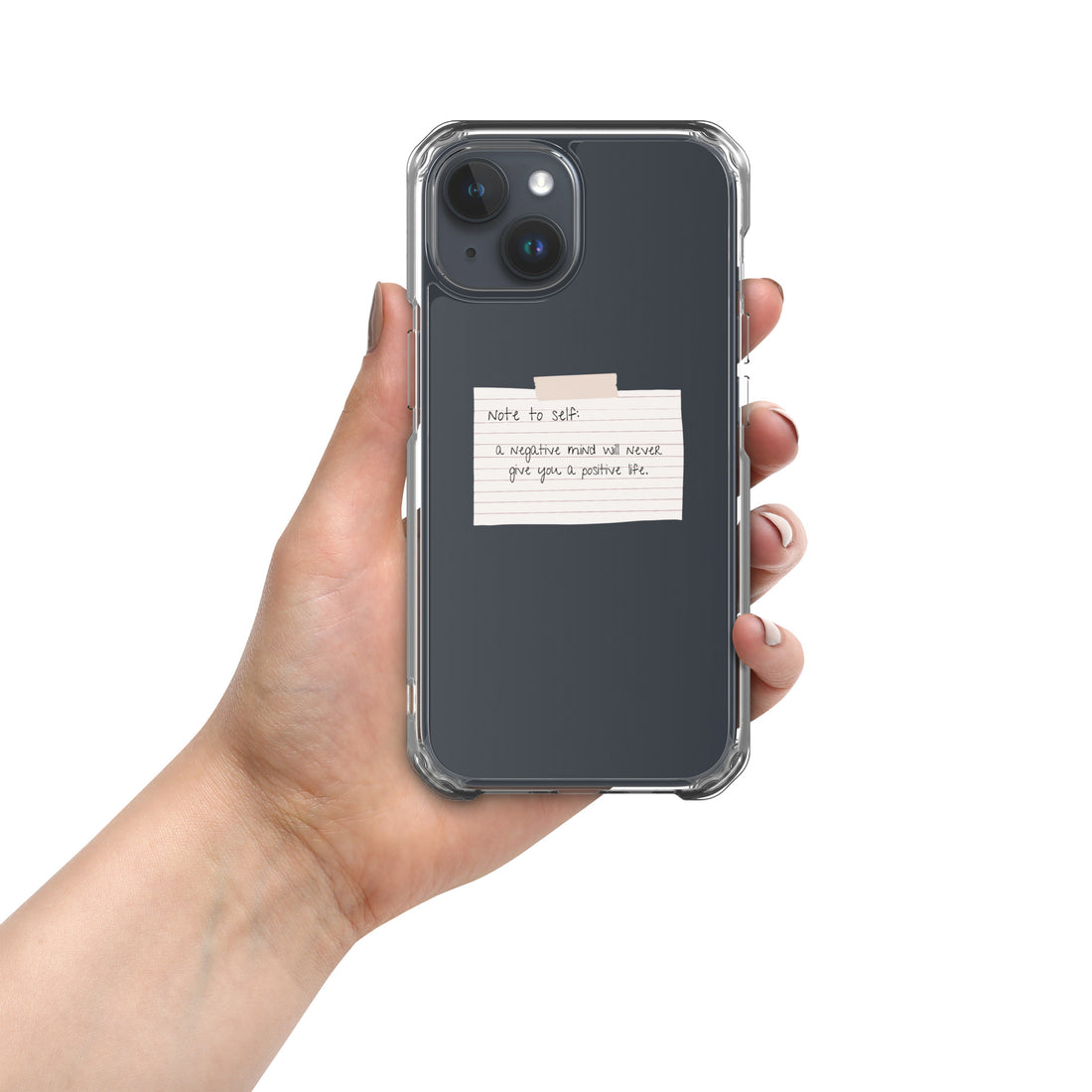 Note To Self: Positivity | Clear Case for iPhone®