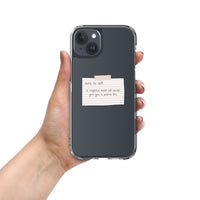Note To Self: Positivity | Clear Case for iPhone®