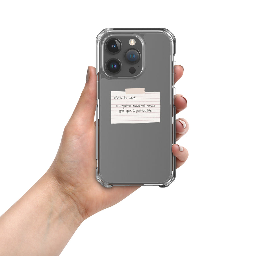 Note To Self: Positivity | Clear Case for iPhone®