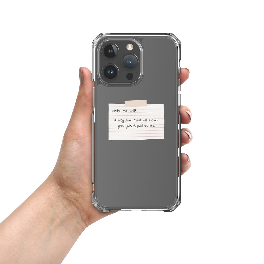 Note To Self: Positivity | Clear Case for iPhone®