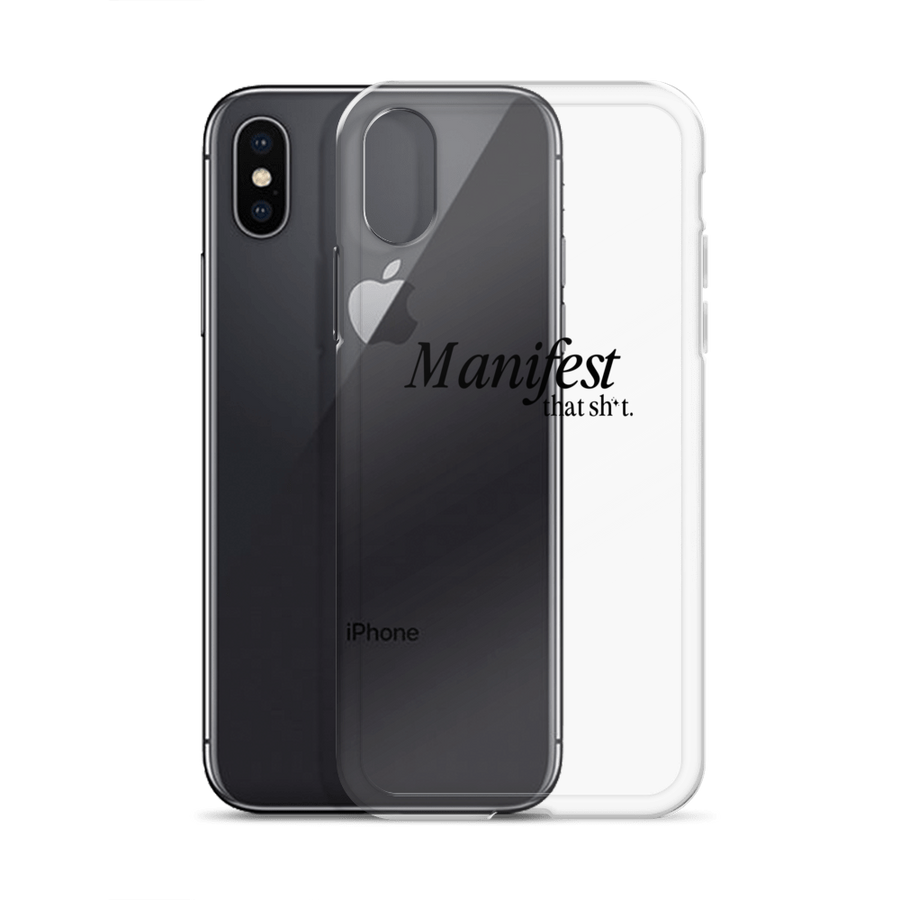 Manifest That Sh*t Phone Case (black)