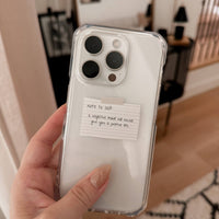 Note To Self: Positivity | Clear Case for iPhone®