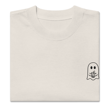 Iced Coffee Ghost Oversized Tee | Limited Edition