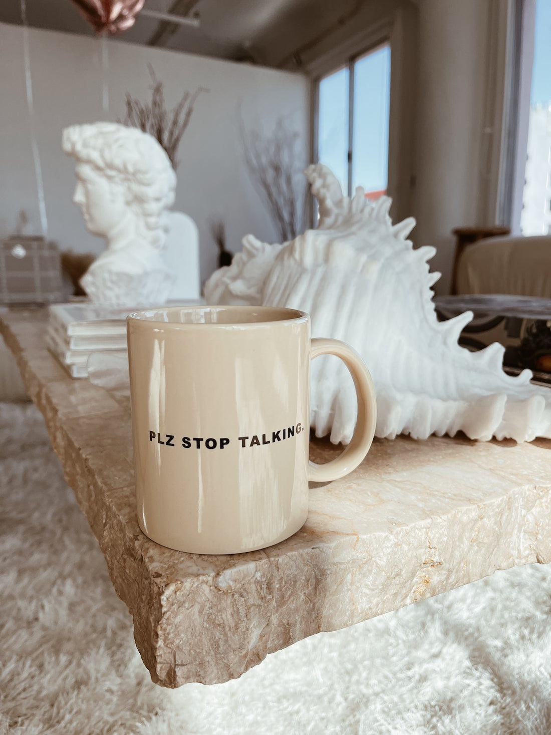Plz Stop Talking Coffee Cup